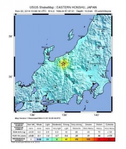 Magnitude-6.8 quake hits central Japan