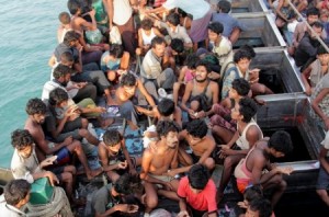 Casi 3.000 migrantes han llegado a Tailandia, Indonesia o Malasia en los últimos días. Foto: AFP