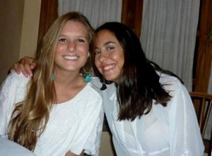 Marina Menegazzo y María José Coni vinieron a Ecuador. Sus familiares perdieron contacto cuando estaban en Montañita. Foto: Cortesía